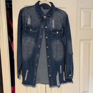 Distressed Denim Jacket